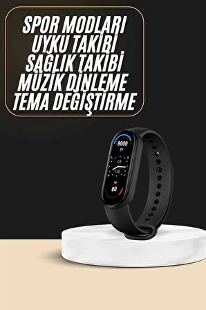 Akıllı Bileklik Android ve İOS Uyumlu Bildirim ve Çağrı Görme Spor Takibi