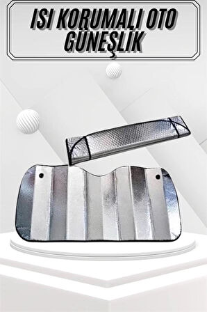 Güneşlik Koruyucu Perde Metalize Oto Araç Araba Güneşliği Ön Cam Güneşliği