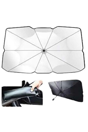 Taşınabilir Oto Cam Güneşliği Katlanabilir Tüm Araçlara Uyumlu Güneş Gölge Koruyucu