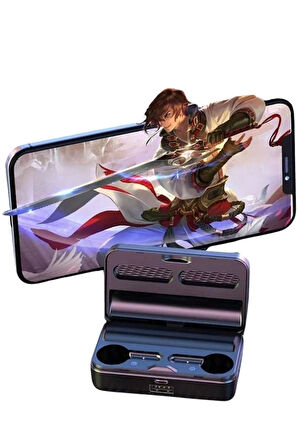 Yeni Nesil Kablosuz Kulaklık Aynalı Powerbank Özellikli Bluetooth Bağlantılı Dijital Göstergeli