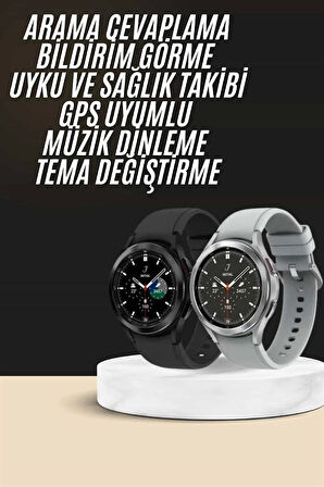 Yeni Nesil Akıllı Saat Çağrı Cevaplayabilen Plastik 47 Mm Uyumlu Kordon