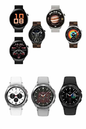 Akıllı Saat Bluetooth Bağlantılı Yuvarlak Ekran Plastik Kordonlu