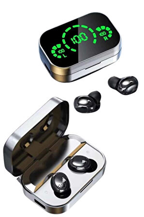 Yeni Nesil Bluetooth Kulaklık Çağrı Cevaplayabilen Dijital Göstergeli Powerbankli