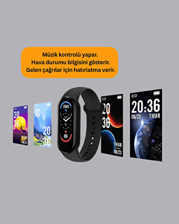 Bluetooth 5.0 Akıllı Bileklik – Kalp, Uyku ve Aktivite Takibi
