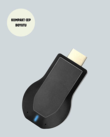 Kompakt HDMI Kablosuz Dongle – 1080p Görüntü ve Plug‑and‑Play Kurulum