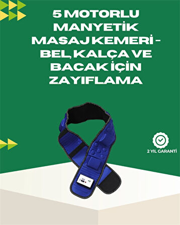 Ayarlanabilir Hız ve Titreşim Modlarına Sahip Manyetik Masaj ve Zayıflama Kemeri
