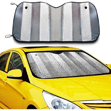 Araç Ön Cam Güneşlik UV ve Isı Koruma Katlanabilir Toyota Corolla Skoda Superb Dacia Duster Ford Focus