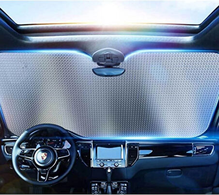 Araç Ön Cam Güneşlik UV ve Isı Koruma Katlanabilir Toyota Corolla Skoda Superb Dacia Duster Ford Focus