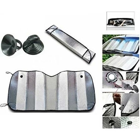 Araç Ön Cam Güneşlik Isı Yalıtımlı Katlanabilir Model Renault Megane Honda Civic Opel Astra Ford Focus