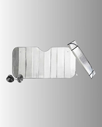 Metalize Reflektör Yüzeyli UV Koruyucu Araç Güneşliği – Serin ve Güvenli Sürüşler İçin