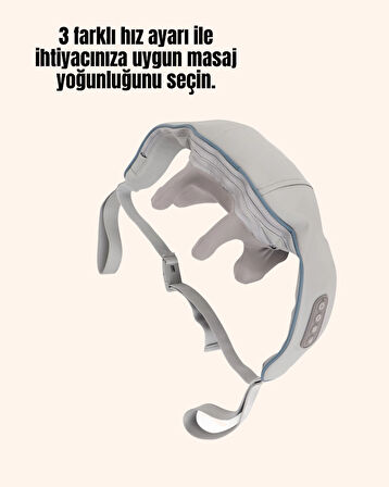Çok Fonksiyonlu Kablosuz Masaj Aleti | 2 Modlu Isıtmalı