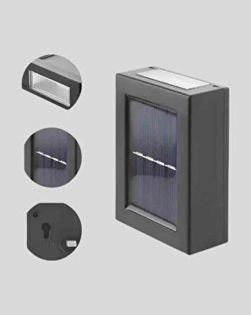 Güneş Enerjili 6 LED Solar Lamba – Fotoselli, Su Geçirmez ve Çevre Dostu Bahçe Işığı