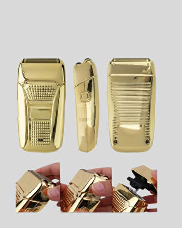 Profesyonel Erkek Tıraş Makinesi Islak Kuru Kullanım ve Şarjlı Sistem