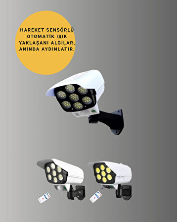 Kablosuz, Güneş Paneliyle Şarj Olan Dış Mekan Lambası – 8-10 Saat Aydınlatma Süresi