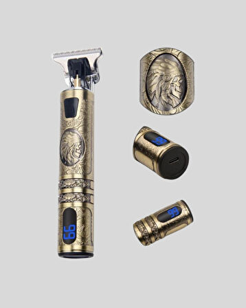 Şarjlı Kablosuz Tıraş Makinesi – 1800 mAh Batarya, Uzun Pil Ömrü, Profesyonel Sessiz Motor