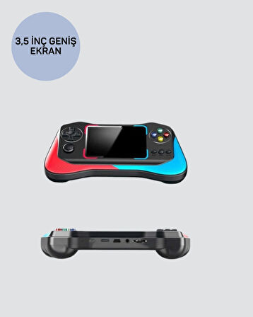Taşınabilir El Konsolu 500 Oyunlu – Geniş Ekran ve Uzun Pil Ömrü