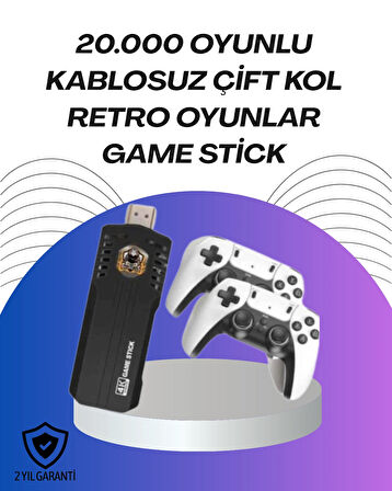 Kablosuz Retro Oyun Konsolu – Binlerce Oyun ve HD Görüntü ile Keyifli Oyun Deneyimi