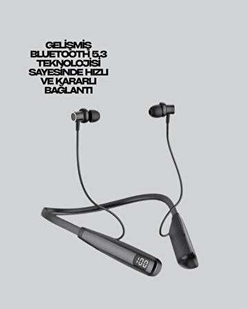 Uzun Süreli Kullanım Boyun Askılı Kablosuz Kulaklık – Hızlı Şarj, Ergonomik Tasarım