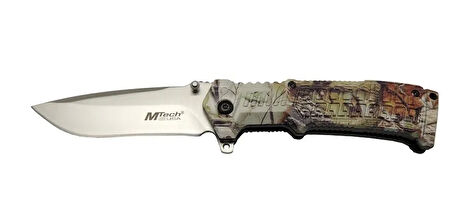 Mtech 465 Kamp Çakı 21cm - Yarı Otomatik, Kemerlikli, Plastik Sap