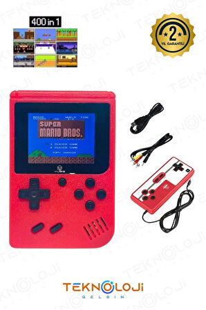 400 Oyunlu Mini Atari Gameboy Oyun Konsolu Gamebox Kollu Atari
