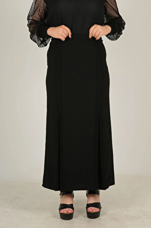 Nevrürlü Pileli Büyük Beden Anne Eteği