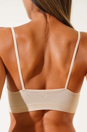 Ten İnce Askılı Seamless Büstiyer
