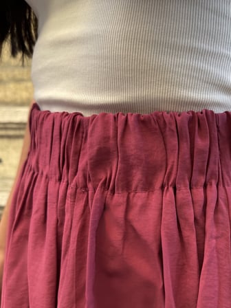 Bordo %100 Modal Uzun Etek 29078