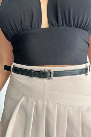 Açık Taş Pileli Dokuma Toptan Şort Toptan Etek