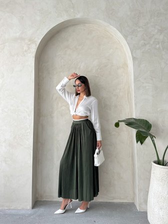 Pilise Etek - Haki