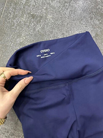 BYB Yüksek bel şardonsuz toparlayıcı lacivert tayt