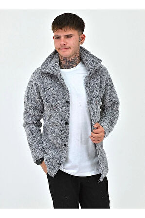 Unisex Peluş Polar Hırka Ceket