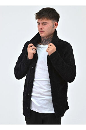 Unisex Peluş Polar Hırka Ceket