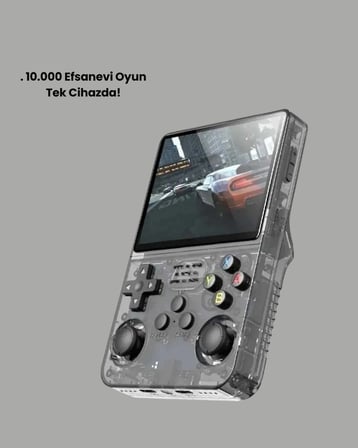 Çift Joystickli Retro Oyun Konsolu 2500mAh Bataryalı