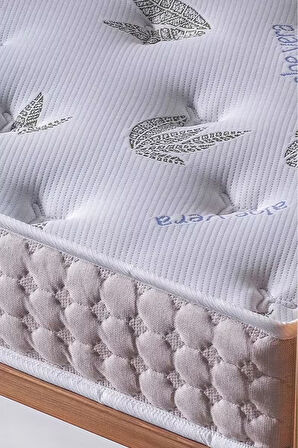 Aloe Vera Park Yatak, Bebek Yatağı, Beşik Yatağı, Anne Yanı, Oyun Parkı Yatağı, Örme Kumaşlı - 10 Cm