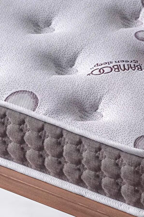 Bamboo Park Yatak, Bebek Yatağı, Beşik Yatağı, Anne Yanı, Oyun Parkı Yatağı, Örme Kumaşlı - 10 Cm