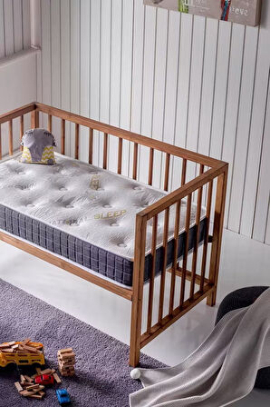 Natural Park Yatak, Bebek Yatağı, Beşik Yatağı, Anne Yanı, Oyun Parkı Yatağı, Örme Kumaşlı - 10 Cm