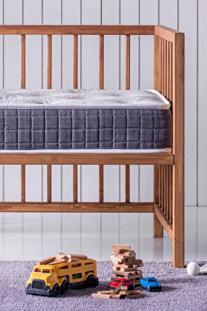 Natural Park Yatak, Bebek Yatağı, Beşik Yatağı, Anne Yanı, Oyun Parkı Yatağı, Örme Kumaşlı - 10 Cm