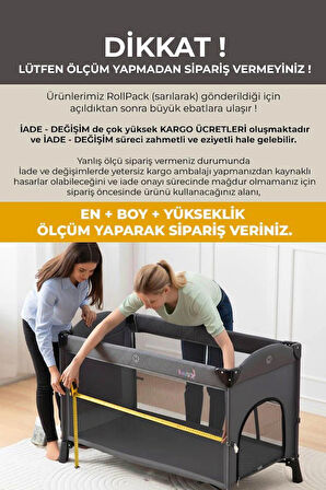 Natural Park Yatak, Bebek Yatağı, Beşik Yatağı, Anne Yanı, Oyun Parkı Yatağı, Örme Kumaşlı - 10 Cm