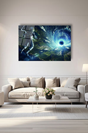 Dekoratif Duvar Tablosu Temperli Cam Tablo 72 x 46 cm