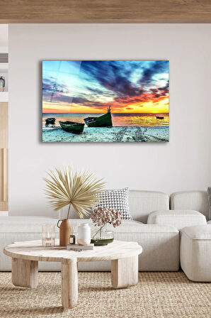 Dekoratif Duvar Tablosu Temperli Cam Tablo 72 x 46 cm