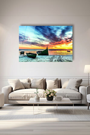 Dekoratif Duvar Tablosu Temperli Cam Tablo 72 x 46 cm