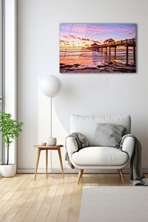 Dekoratif Duvar Tablosu Temperli Cam Tablo 72 x 46 cm