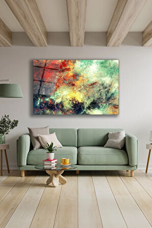Dekoratif Duvar Tablosu Temperli Cam Tablo 72 x 46 cm