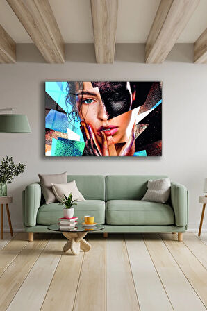 Dekoratif Duvar Tablosu Temperli Cam Tablo 72 x 46 cm