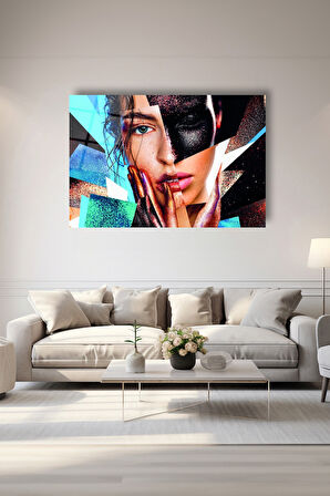 Dekoratif Duvar Tablosu Temperli Cam Tablo 72 x 46 cm