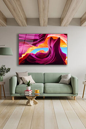 Dekoratif Duvar Tablosu Temperli Cam Tablo 72 x 46 cm