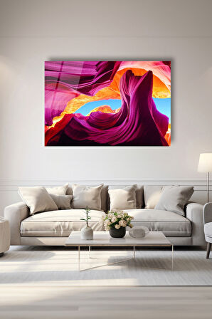 Dekoratif Duvar Tablosu Temperli Cam Tablo 72 x 46 cm