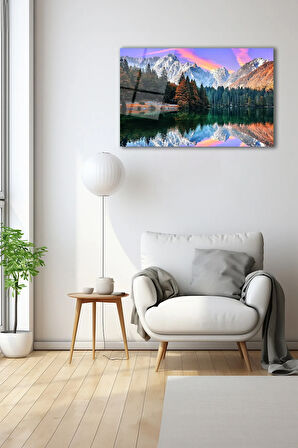Dekoratif Duvar Tablosu Temperli Cam Tablo 72 x 46 cm