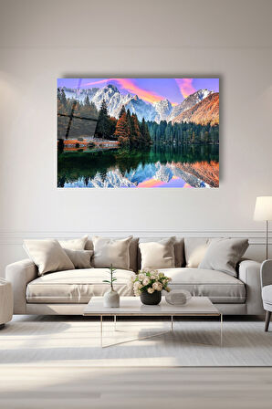 Dekoratif Duvar Tablosu Temperli Cam Tablo 72 x 46 cm