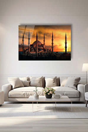 Dekoratif Duvar Tablosu Temperli Cam Tablo 72 x 46 cm